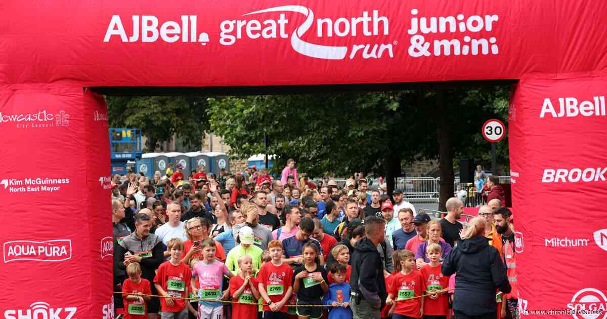 47 Mini Great North Run pictures as thousands of children hit Newcastle Quayside