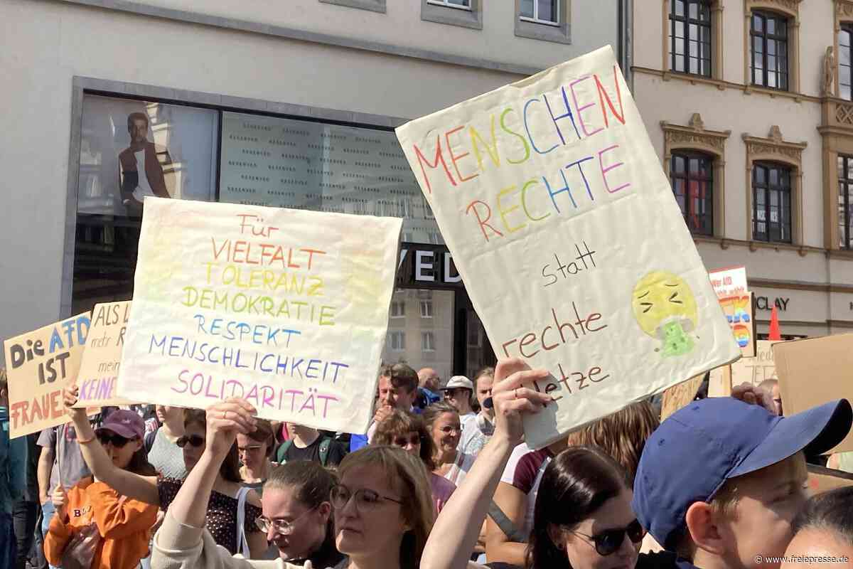 „Ich finde es schrecklich immer gegen etwas zu sein, ich möchte für etwas demonstrieren“ - Anti-AfD Demo in Leipzig