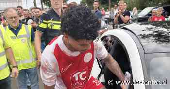 Wedstrijd van IJsselmeervogels gestaakt na bizar incident: speler Dumay uit Apeldoorn krijgt klap in spelerstunnel