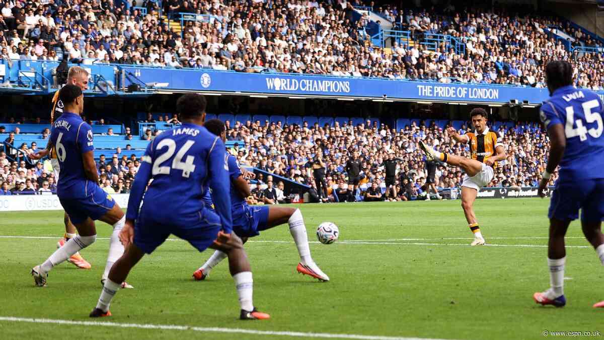 Hull continue unbeaten run with 2-2 draw at Chelsea