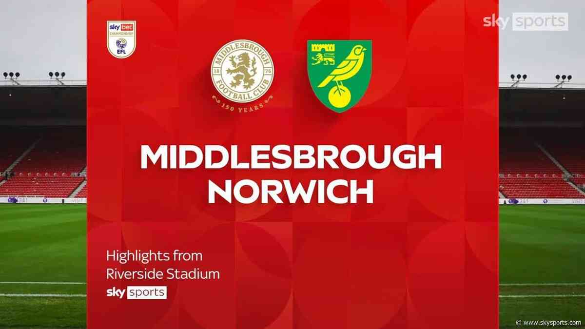 Middlesbrough 4-3 Norwich City
