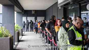 Hundreds queue for hours to bag 45p fish and chips in Middleton