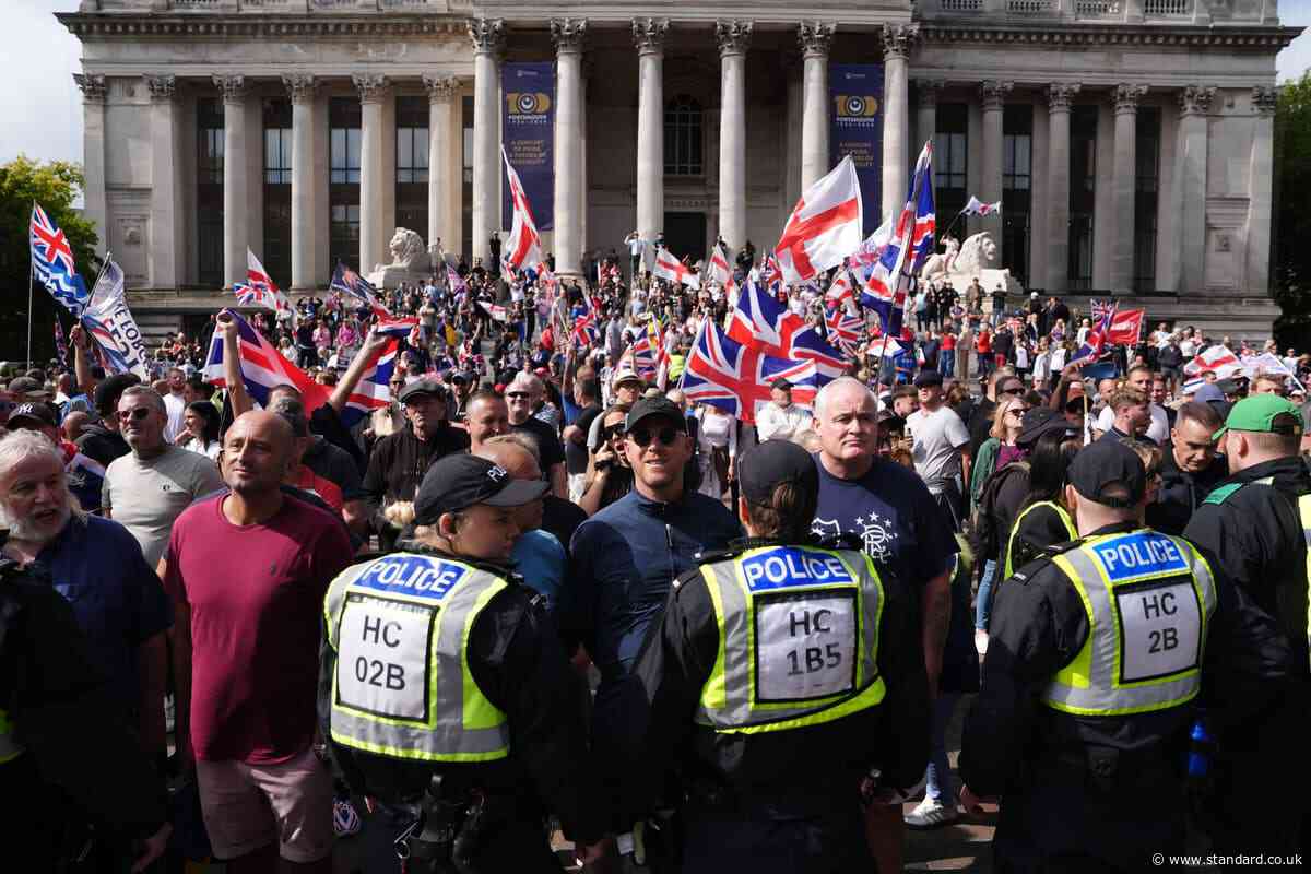 Man arrested over concealing identity at anti-immigration protest in Portsmouth