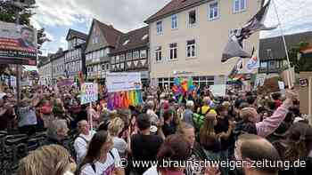 Die Bilder des Tages von der AfD-Kundgebung und Gegendemo in Königslutter