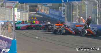 Zeer zware crash in de Formule 3 met maar liefst zeven auto’s, Hamilton verwacht geen spektakel in race