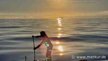 100 Kilometer offenes Meer mit dem SUP: Ickinger Weltrekordler zeigt seinen Film in seiner Heimat