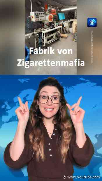 Illegale Zigarettenfabrik hochgenommen  #tagesschau #nachrichten #zigaretten #fabrik