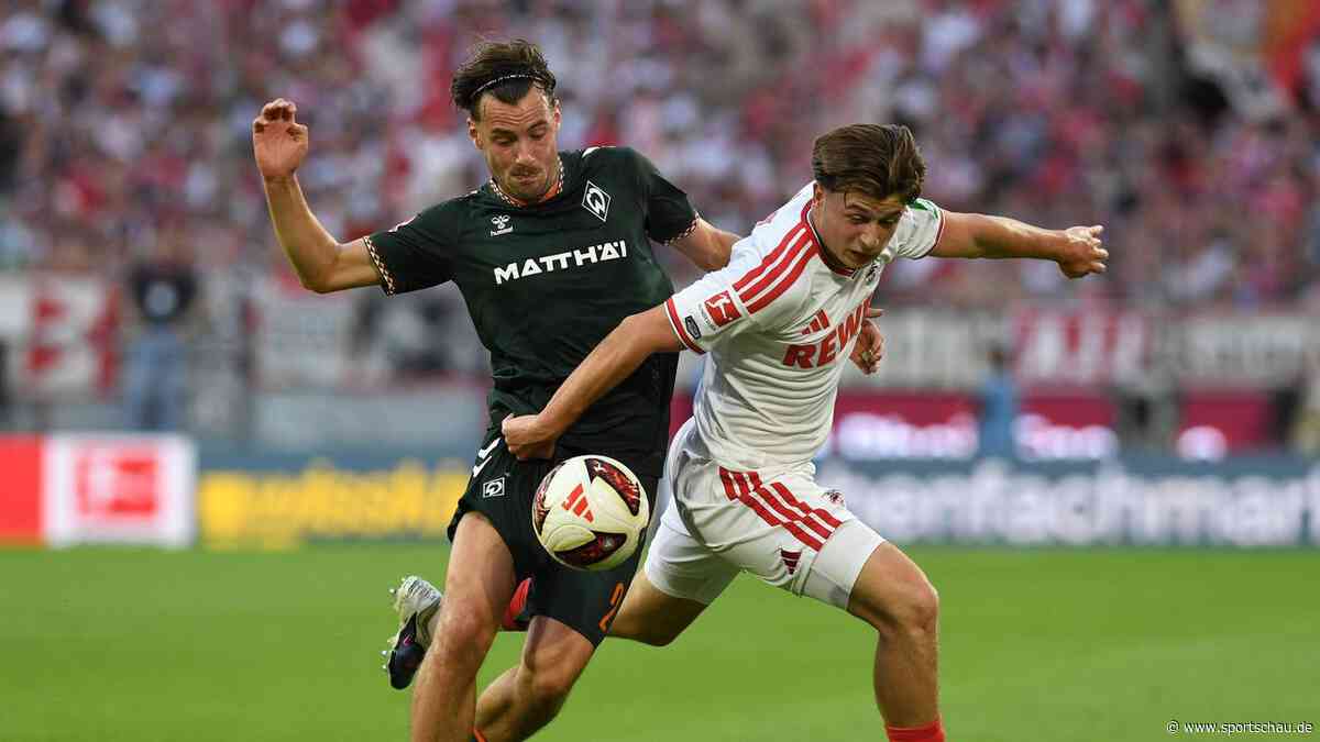 FC wacht zu spät auf: Passive Kölner verspielen Führung gegen Bremen
