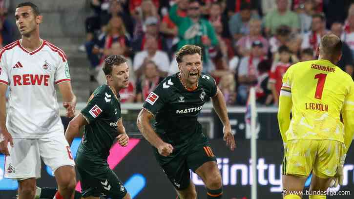 Niclas Füllkrug strike earns Werder Bremen draw at Cologne