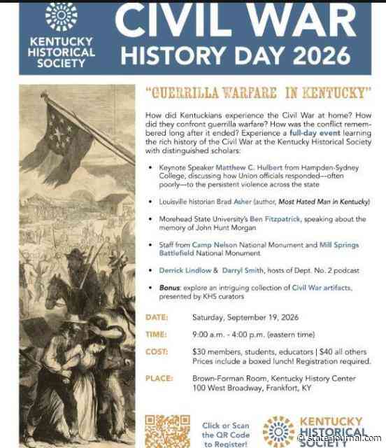 Kentucky Historical Society to present ‘Guerrilla Warfare in Kentucky’ as part of Civil War History Day