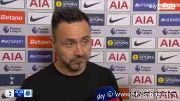 De Zerbi: I'm sorry to the fans | Spurs boss' post-match thoughts in full