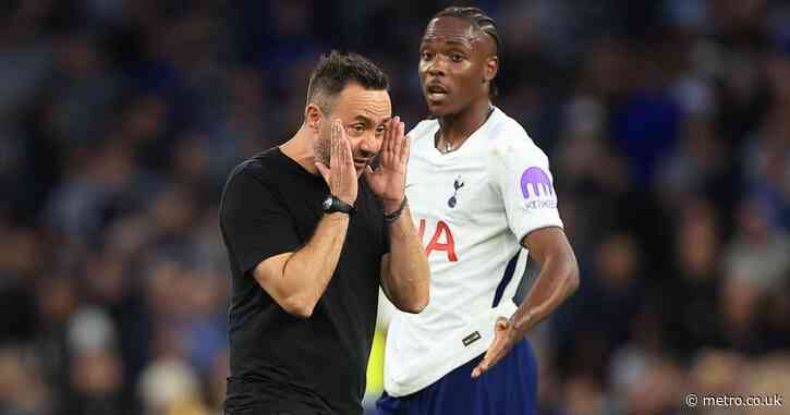 Roberto De Zerbi reveals what he said to Mathys Tel after blasting Tottenham star at full-time