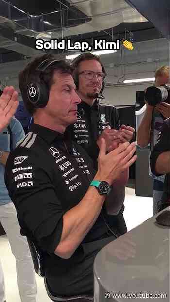 Toto going through all the emotions at the end of that Quali session 😮‍💨  #f1 #mercedesf1 #totowolff