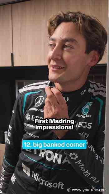 George and Kimi's first impressions of the Madring 👀 #f1 #mercedesf1 #georgerussell #kimiantonelli