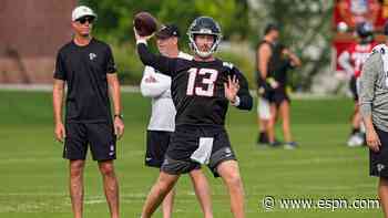 Rush still to start for ailing Falcons despite back spasms