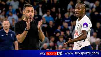 De Zerbi explains tense exchange with Tel at full-time