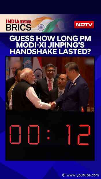 Guess How Long PM Modi-Xi Jinping's Handshake Lasted?