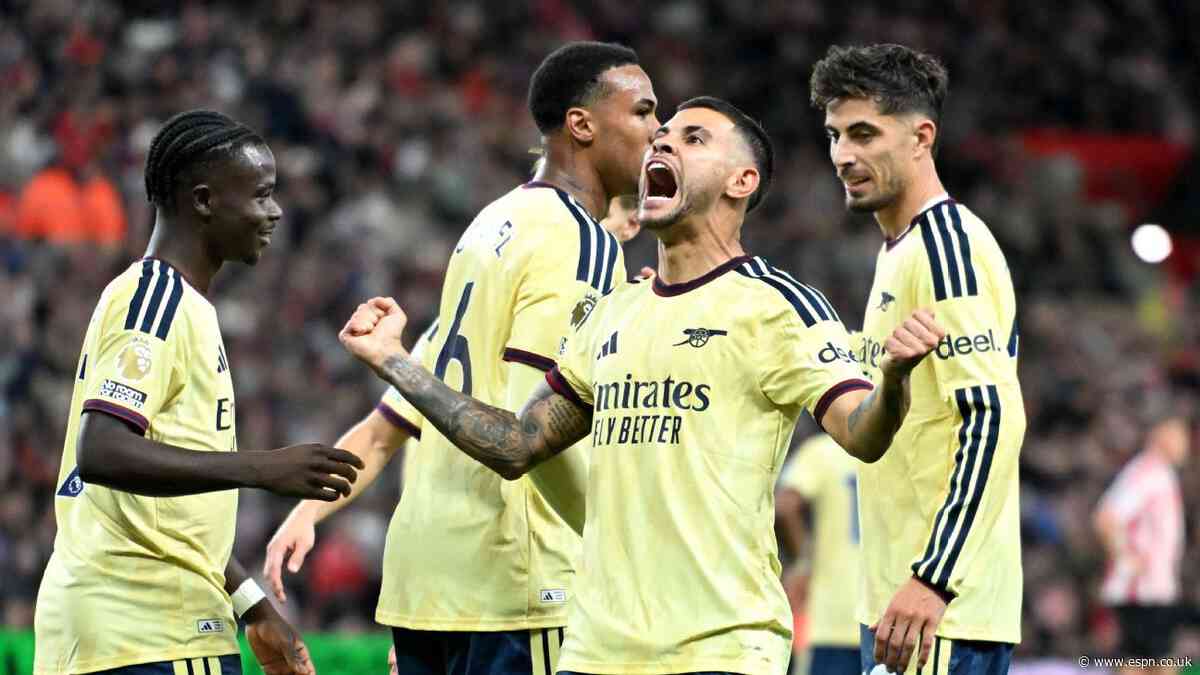 Arsenal ratings: Guimaraes 8/10, Raya 9/10 in win at Sunderland
