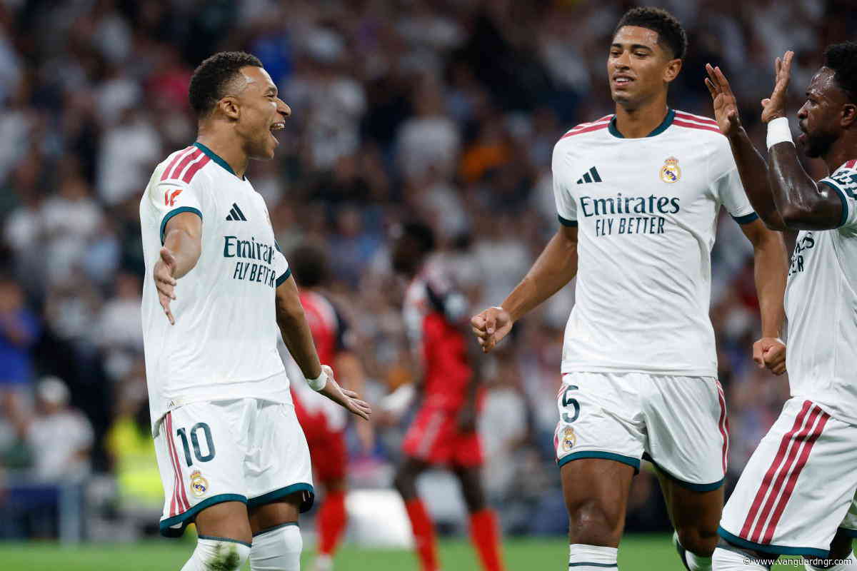 Mbappe scores brace as Real Madrid sink Rayo 4-1