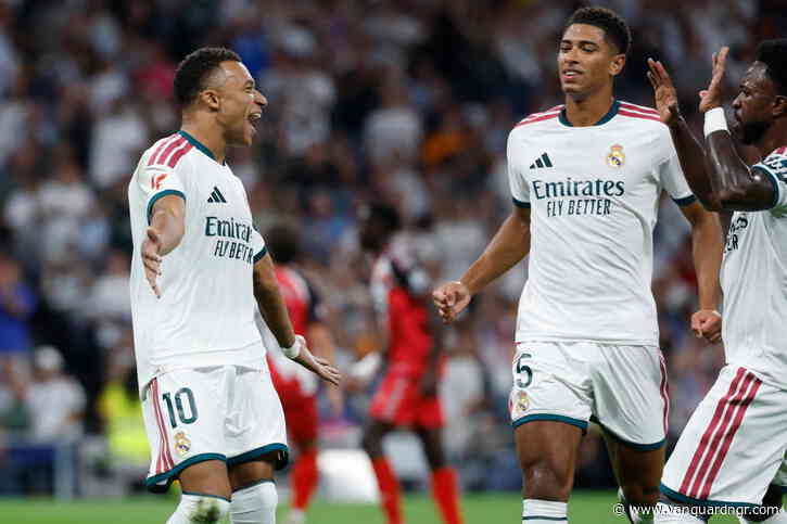 Mbappe scores brace as Real Madrid sink Rayo 4-1