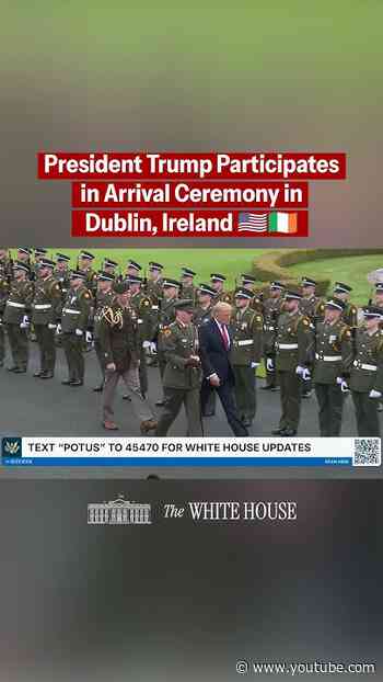 President Trump has arrived in Dublin for a bilateral meeting! 🇺🇸🇮🇪