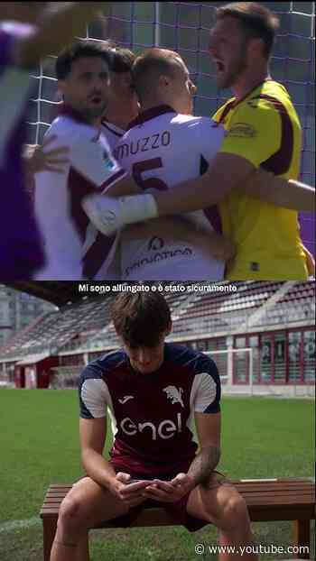 Niccolò Fortini commenta il suo salvataggio! 🧱 #torinofc #seriea #fiorentinatorino