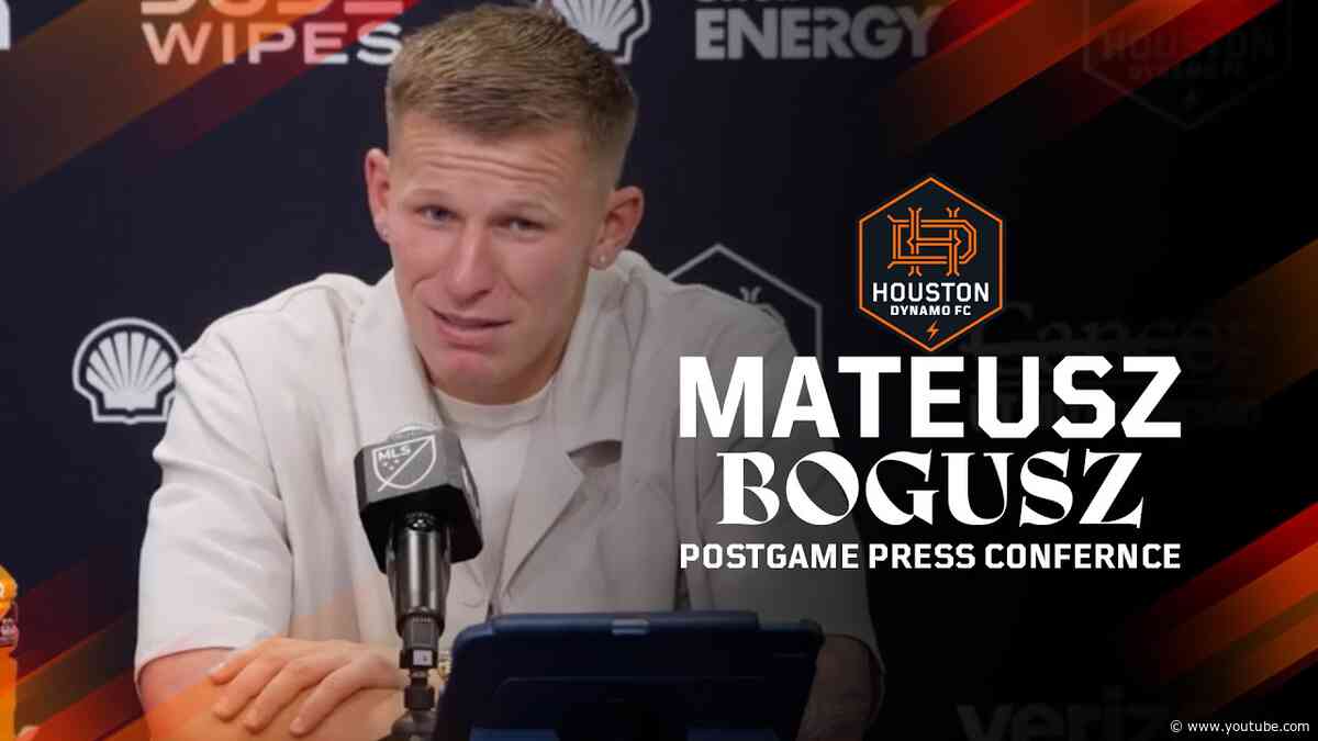 Mateusz Bogusz Speaks to the Media Following his Game Winner in the '87 Minute | Houston Dynamo FC