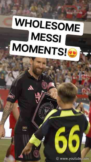 Wholesome Messi FISTBUMPS👊 for ALL THE KIDS!😍