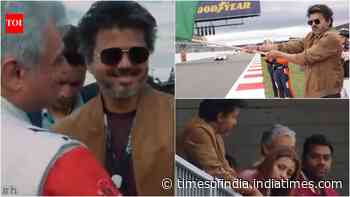 Vijay flags off Le Mans race; Trisha Krishnan spotted