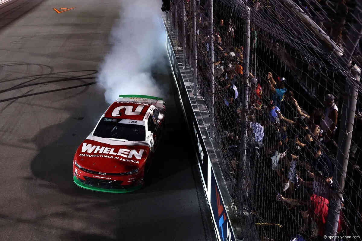 Jesse Love wins dramatic NASCAR O'Reilly race at Gateway
