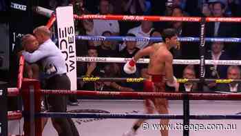 Garcia claims a second-round TKO victory