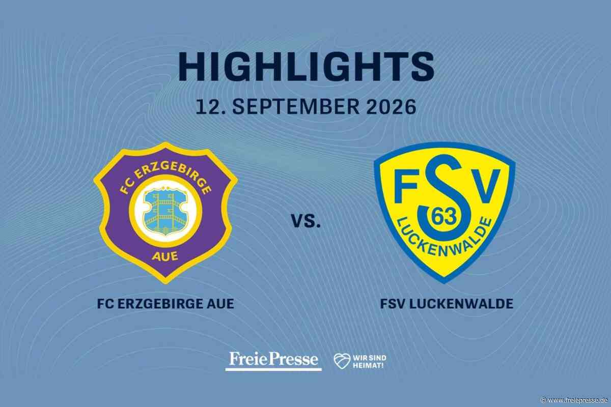 FC Erzgebirge Aue – FSV Luckenwalde: Die Highlights des Spiels im Video