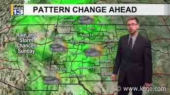 Record heat with showers, storms for Sunday