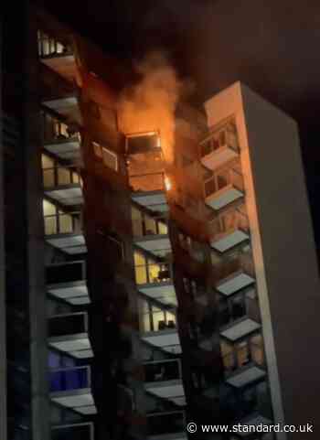 Man dies in 17th-floor Poplar flat fire as child and one other rescued