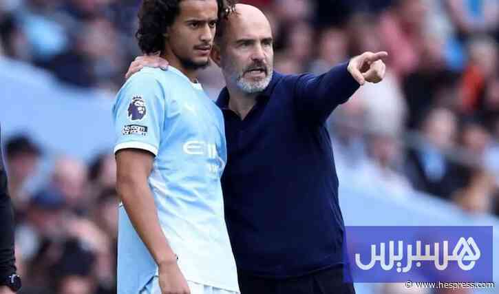 مدرب مانشستر سيتي يُشيد ببوعدي