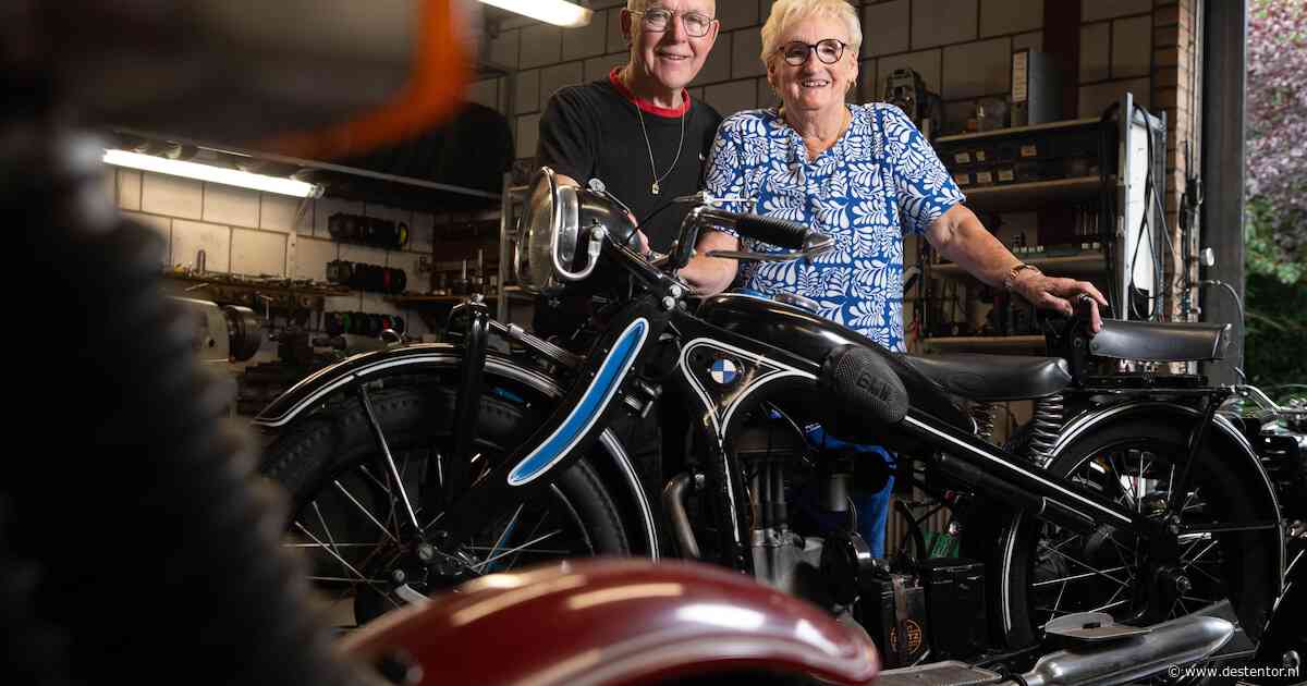 Jan leerde sleutelen met een Duits boek en ziet zijn motoren over de hele wereld rijden. Nu stopt hij