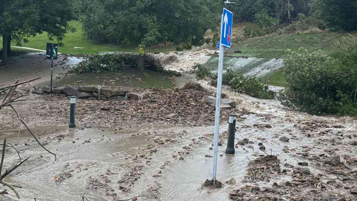 Gateshead flooding LIVE: Updates as burst water main near Redheugh Bridge causing Great North Run traffic chaos
