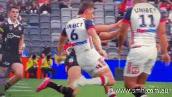 The Nathan Cleary tackle that could cruel Penrith’s title hopes
