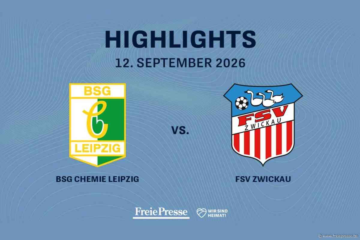 BSG Chemie Leipzig - FSV Zwickau: Die Highlights des Spiels im Video
