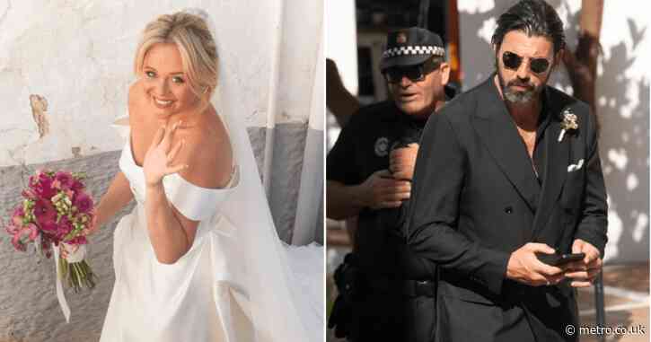 Emily Atack wows in gorgeous off-the-shoulder gown for second wedding with Alistair Garner
