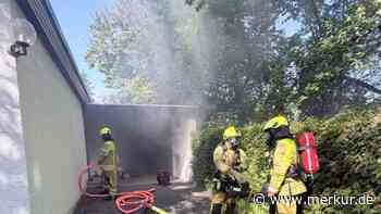 Kellerbrand in Oberschleißheim: Feuerwehr befreit Mann aus Garage