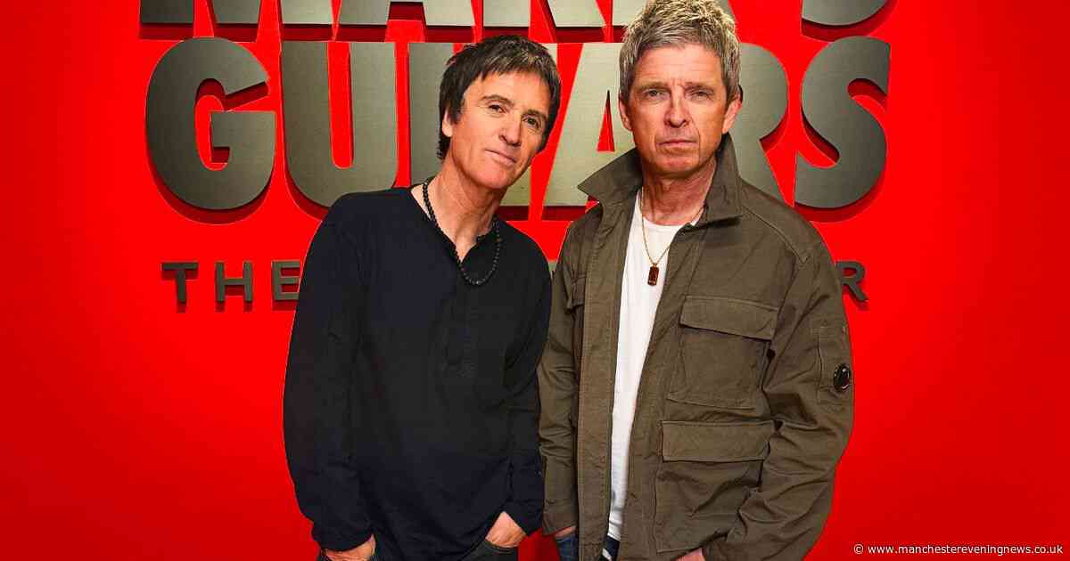 Rock royalty out for Johnny Marr's guitar exhibition - as Noel Gallagher hails The Smiths legend