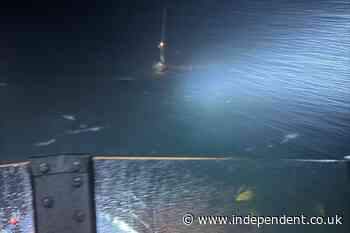 Six rescued in dramatic seven-hour operation after yacht hits fish farm off Antrim