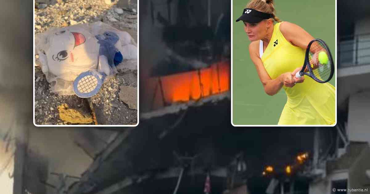 Tennisster Yastremska deelt aangrijpende beelden van verwoest appartement: ‘Zo ziet de Russische wereld eruit’