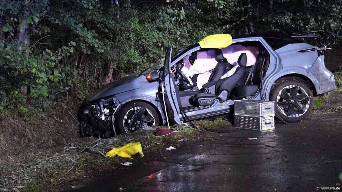 Auto kracht gegen Baum – 53-Jähriger schwebt in Lebensgefahr