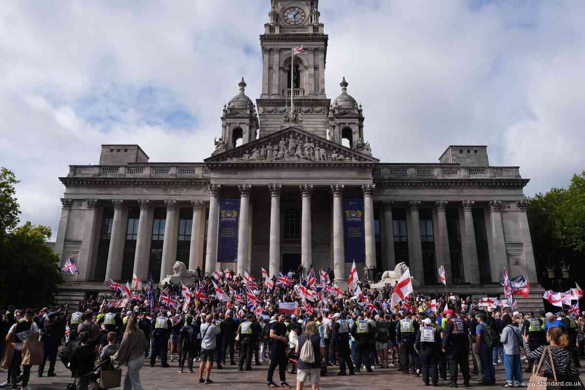Man charged with concealing identity at anti-immigration protest in Portsmouth