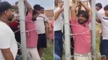 Indian villagers tie up worker when he arrives to fix cell tower because they are furious at poor 5G connectivity