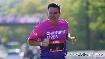 Running for office: Andy Burnham joins in Great North Run as he becomes first serving Prime Minister to take part