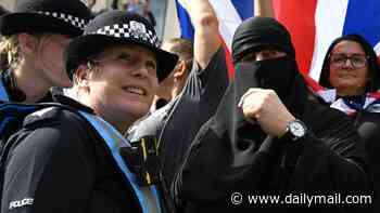 Protester, 76, who went to Portsmouth anti-immigration demo in female Islamic dress is charged with concealing his identity