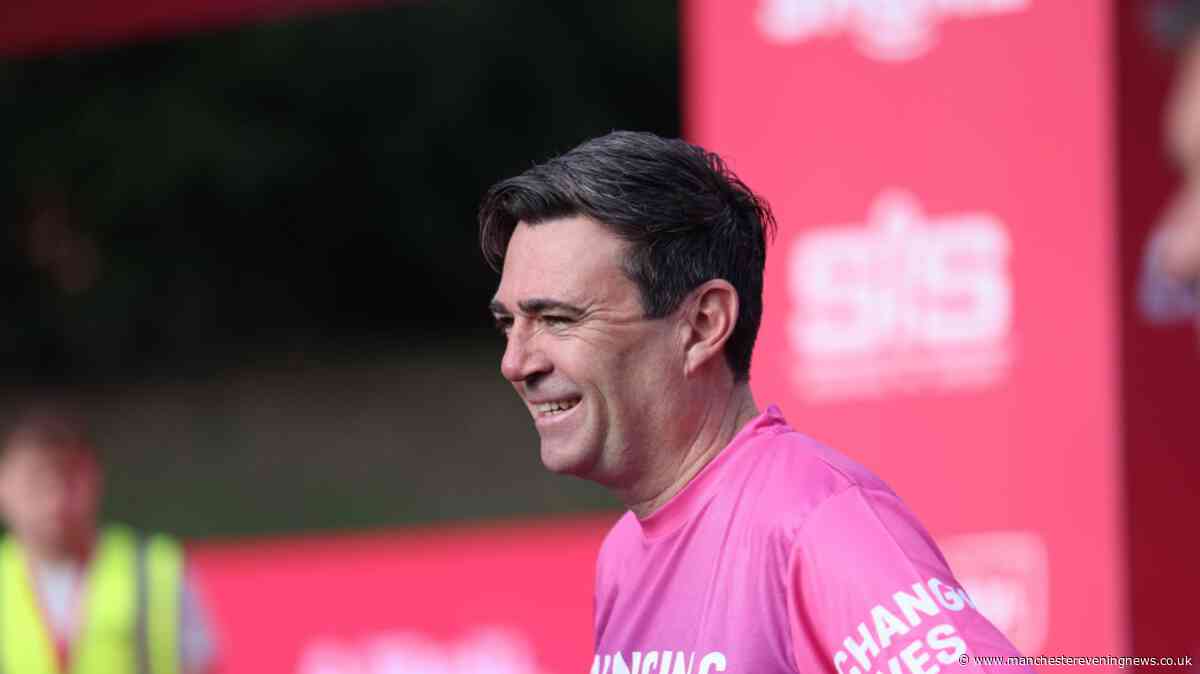Prime Minister Andy Burnham taking part in Great North Run